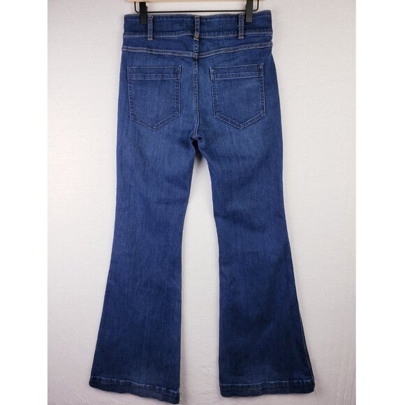 Anthropologie Holding Horses Flare Jeans Bell Bottom 70s Vibe High Waist size 29 - Picture 8 of 13